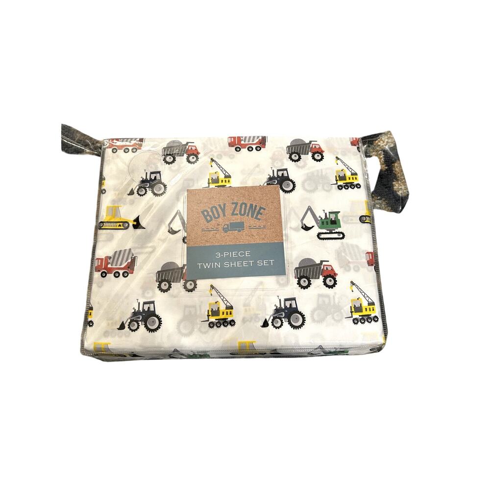 Boys Twin Sheet Set Boy Zone Construction